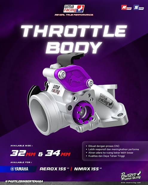 Uma racing throttle body aerox